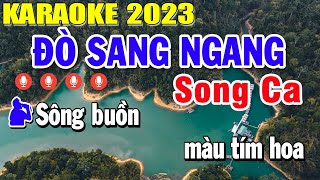 Đò Sang Ngang Karaoke Song Ca | Nhạc Sống Âm Thanh Quá Hay | Trọng Hiếu