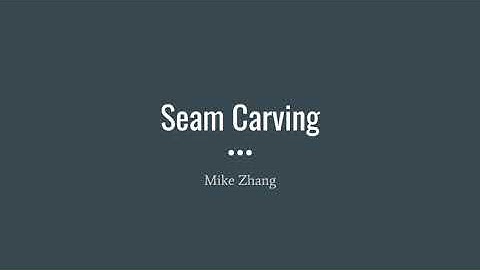 COMP 572 Final Project Seam Carving Presentation