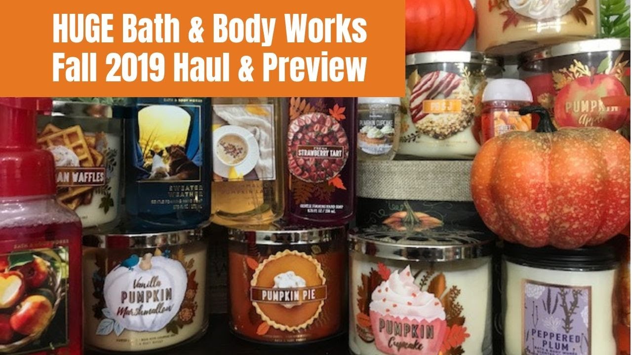 HUGE Bath & Body Works Fall Haul Preview & News (I got PB & J too ...