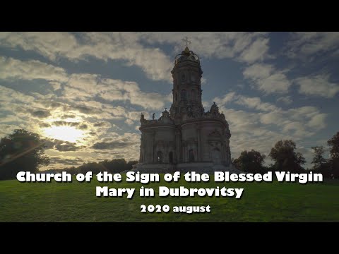 Video: Jak Vypadá Kostel Znamení Na Panství Dubrovitsy Poblíž Moskvy