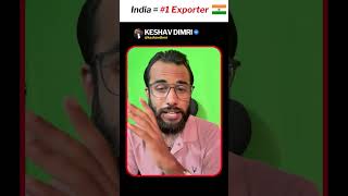 India No.1 Exporter in the World 🌍 | Basmati, Cotton &amp; More Shocking Facts #shorts