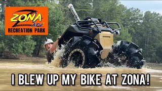 I BLEW UP MY BIKE AT ZONA ATV PARK