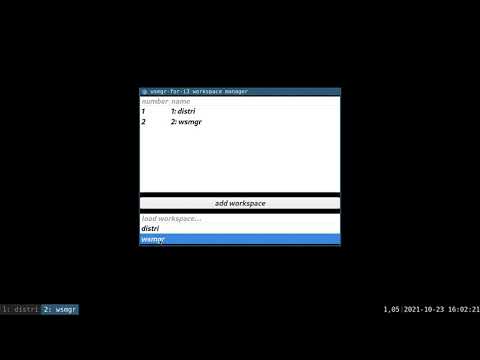 workspace manager for i3: screencast / introduction