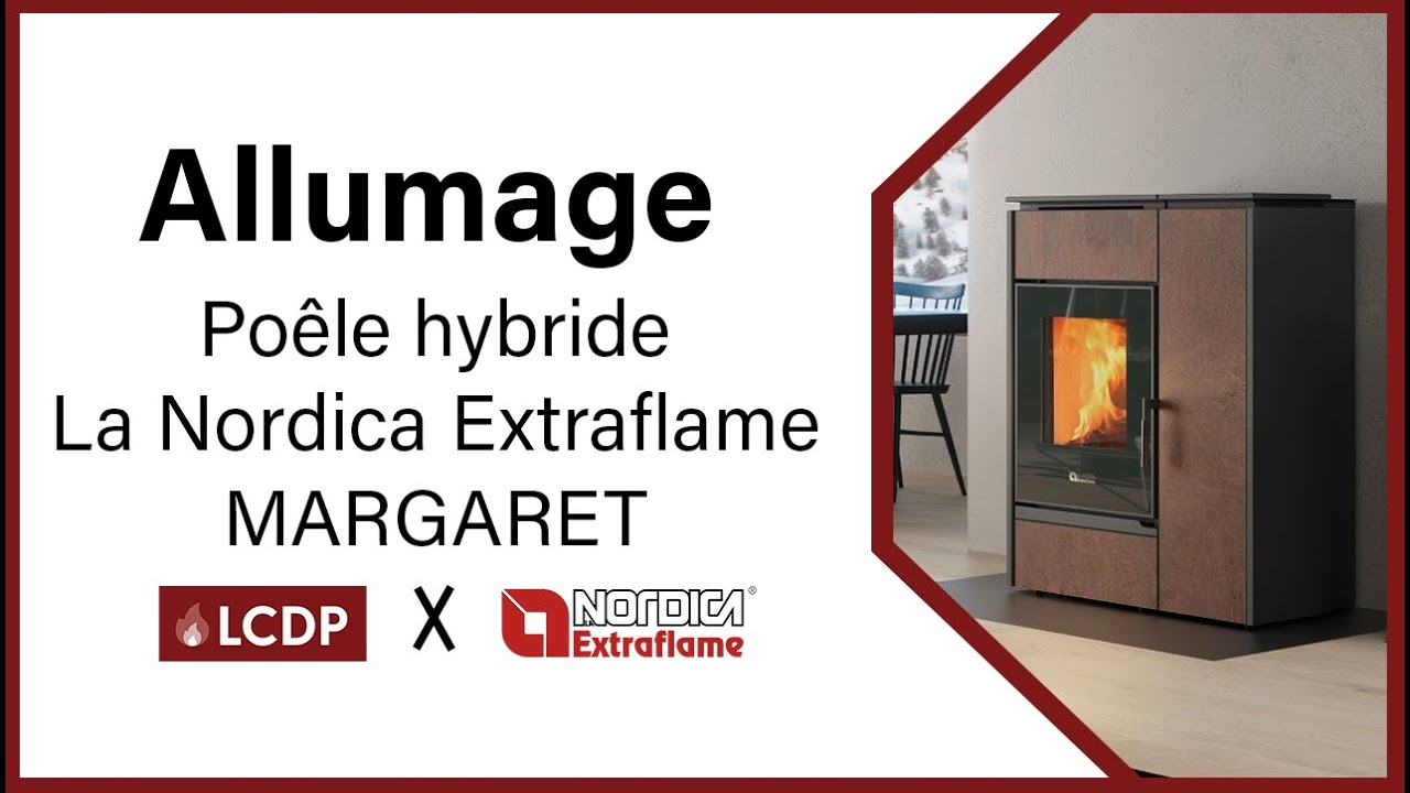 Poêle hybride Margaret LaNordicaExtraflame Allumage et bascule du — free download