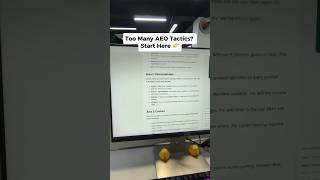 Too Many AEO Tactics Start Here