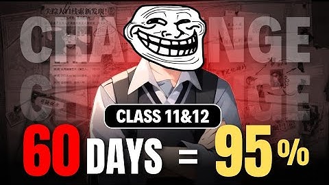 60 Days Comeback Plan🔥 | Class 11 & 12 Students Must Watch | Study Like a Topper