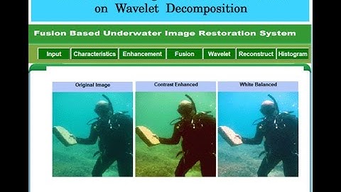 Underwater Image Enhancement based on Wavelet Decomposition Matlab Project