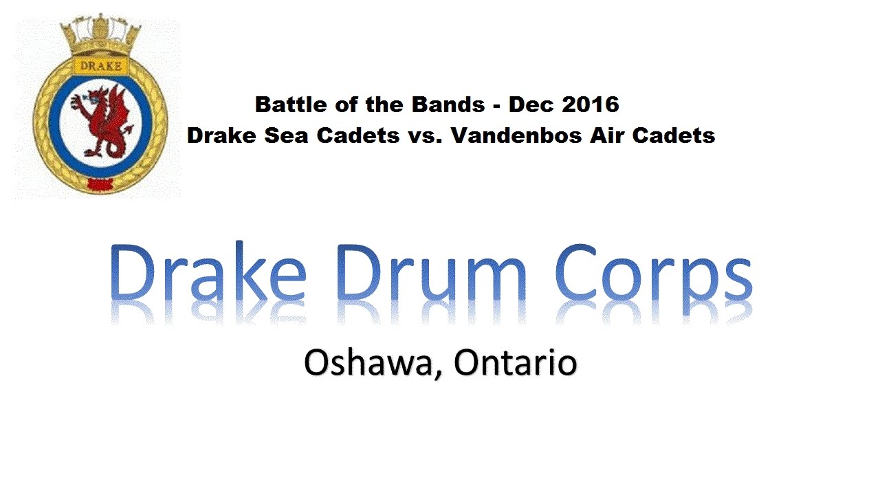 Drake Drum Corps Battle vs 2 Vandenbos - Dec 2016 Port Perry