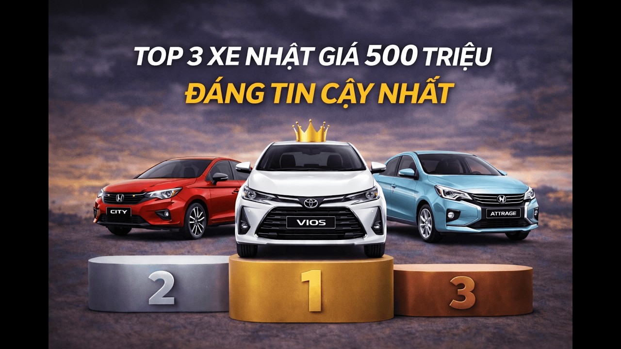 Top xe Nhật đáng tin cậy nhất trong tầm giá 500 triệu
