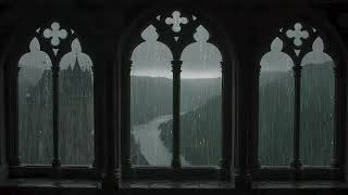 ⚔️ Rain Falling Beyond the Kingdom Walls | 3 Hours Fantasy Sleep Ambience | Meditation Stress Relief