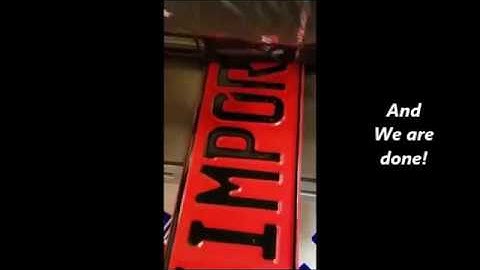 How to make European License Plates