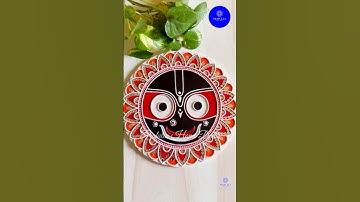 #jagannath Created lord Jagannath Lippan Art for a Canada based client ✨#homedecor #small business