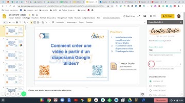 Comment transformer votre Google Slides en video avec le module complémentaire Creator Studio ?
