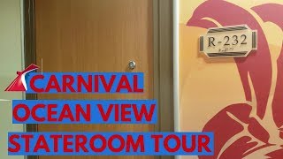 Carnival Ecstasy OCEAN VIEW STATEROOM Carnival Cruise Stateroom Tours