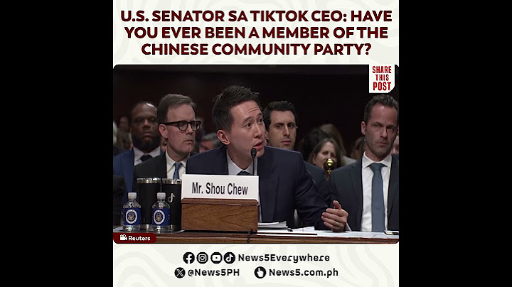 U.S. senator sa TikTok Singaporean CEO: Have you ever been a member of the Chinese Communist Party?