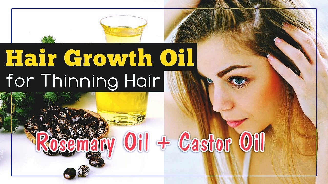 Hair Growth Oil for Thinning Hair (Rosemary + Castor Oil) - YouTube