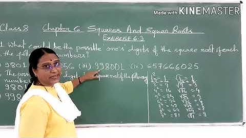 Class 8 chapter 6 Squares And Square Roots Exercise 6.3Q 1& 2