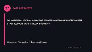 CN-37: TCP Congestion Control: Slow Start, Congestion Avoidance, Fast Retransmit & Fast Recovery ...