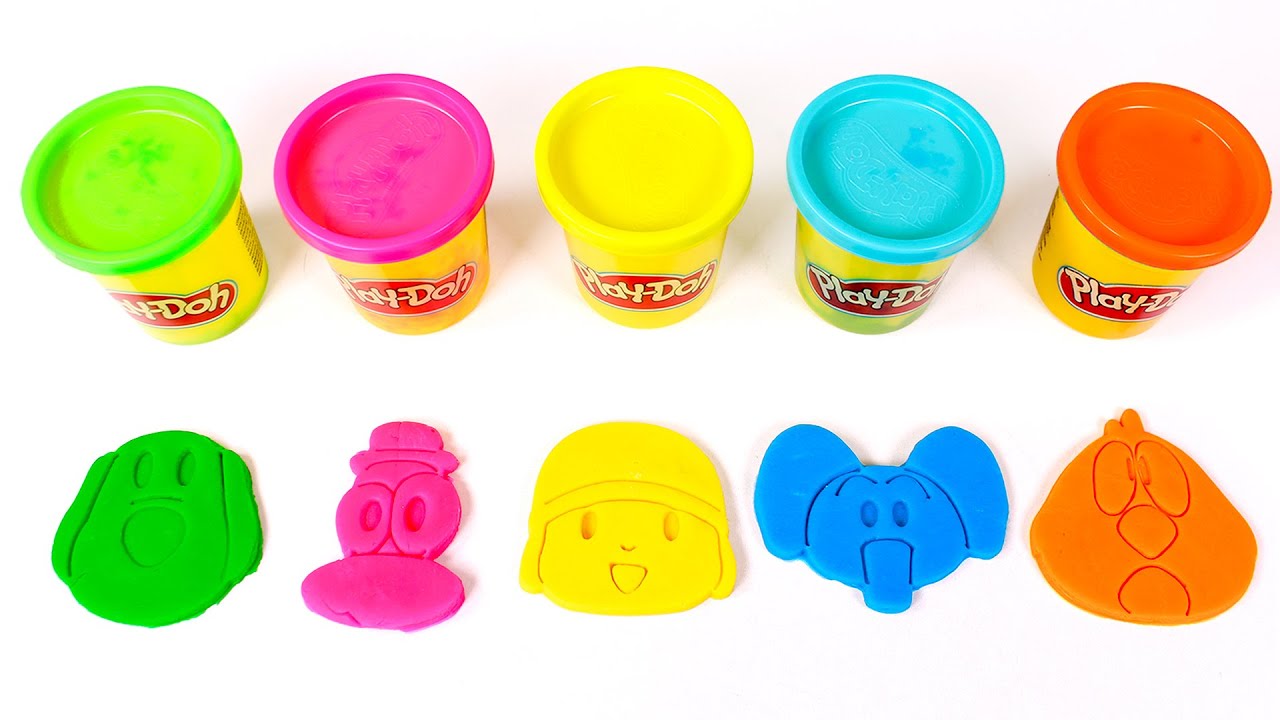 ⁣Manualidades de Pocoyó con Play Doh 👶💙🌈 Vídeos para niños