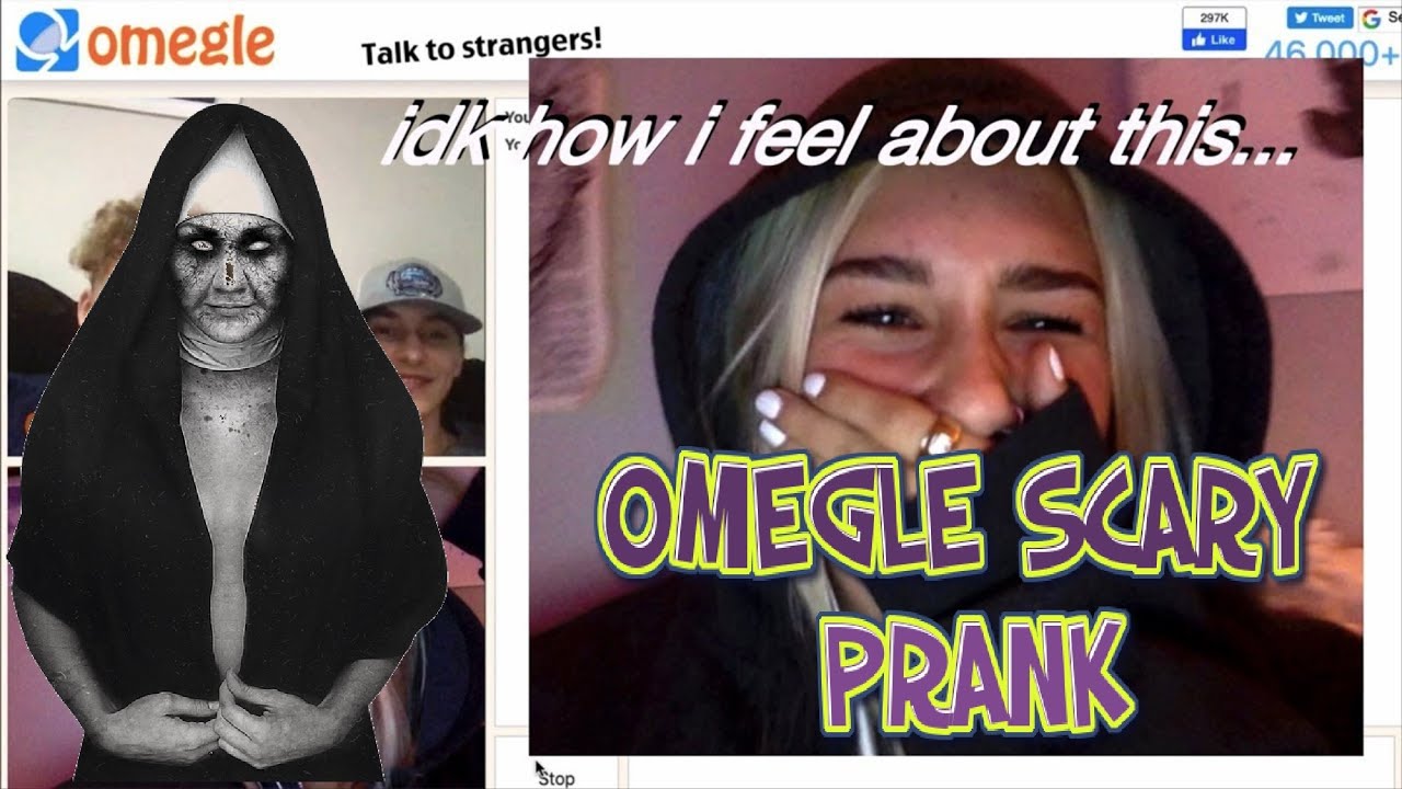 SCARING PEOPLE ON OMEGLE FUNNY JUMP SCARES YouTube