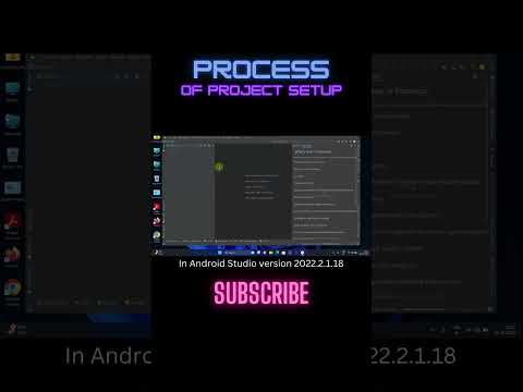 Quick process of creating a project in Android Studio version 2022.2.1.18 in windows11