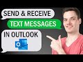 📧 How to Send & Receive Text Messages in Outlook