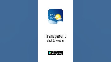 Transparent clock & weather