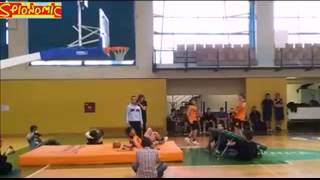 Trampoline Slam Dunk Goes Horribly Wrong