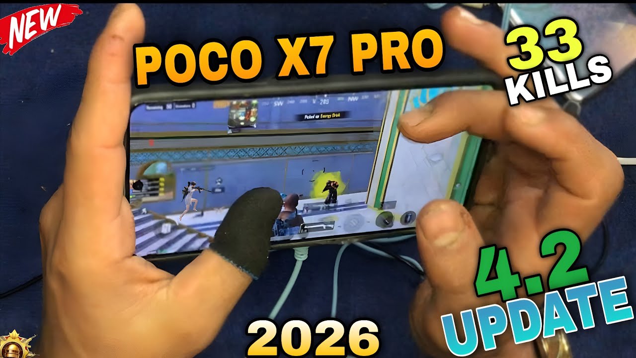 HD + 90 FPS 🤩 TEST IN POCO X7 PRO AFTER NEW UPDATE PUBG MOBILE 🤯