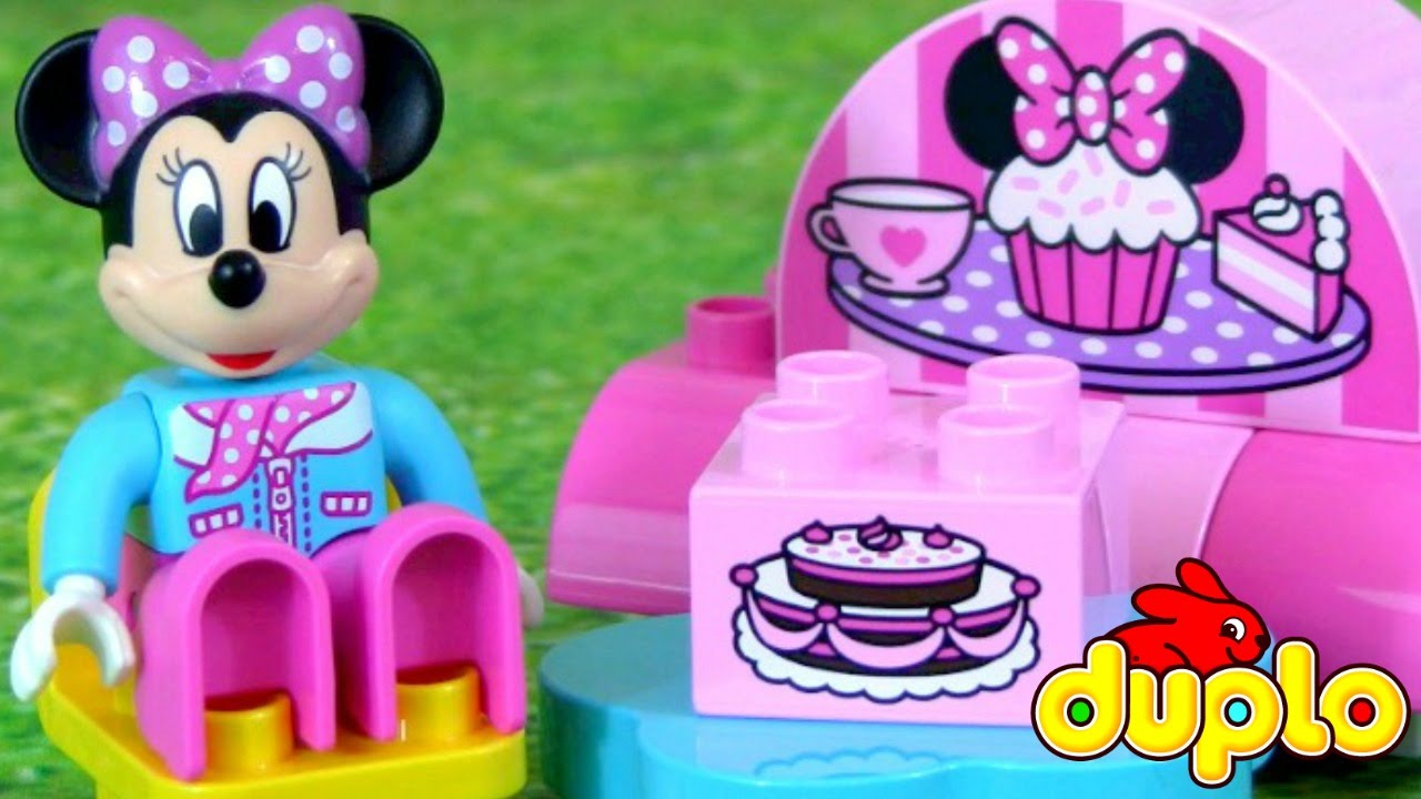 i tilfælde af Gnaven fordøje LEGO DUPLO Minnie's Cafe 10830 Disney Junior Minnie Mouse Airplane & Sweet  Treats Building Blocks - YouTube