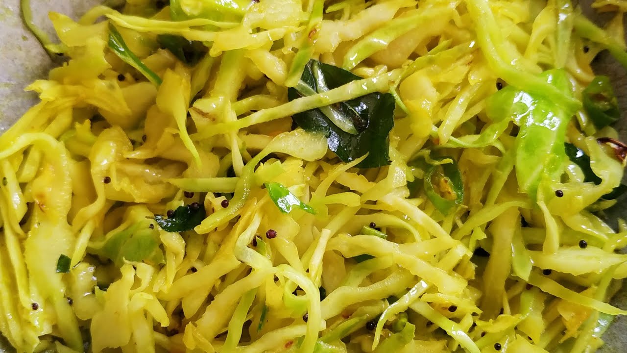 Cabbage salad Indian Style YouTube