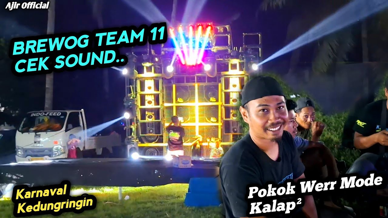Team 11 BREWOG MULAI CEK SOUND di Lokasi penyewa Kedungringin Muncar BWI 