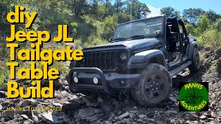 diy Jeep JL Tailgate Table Build