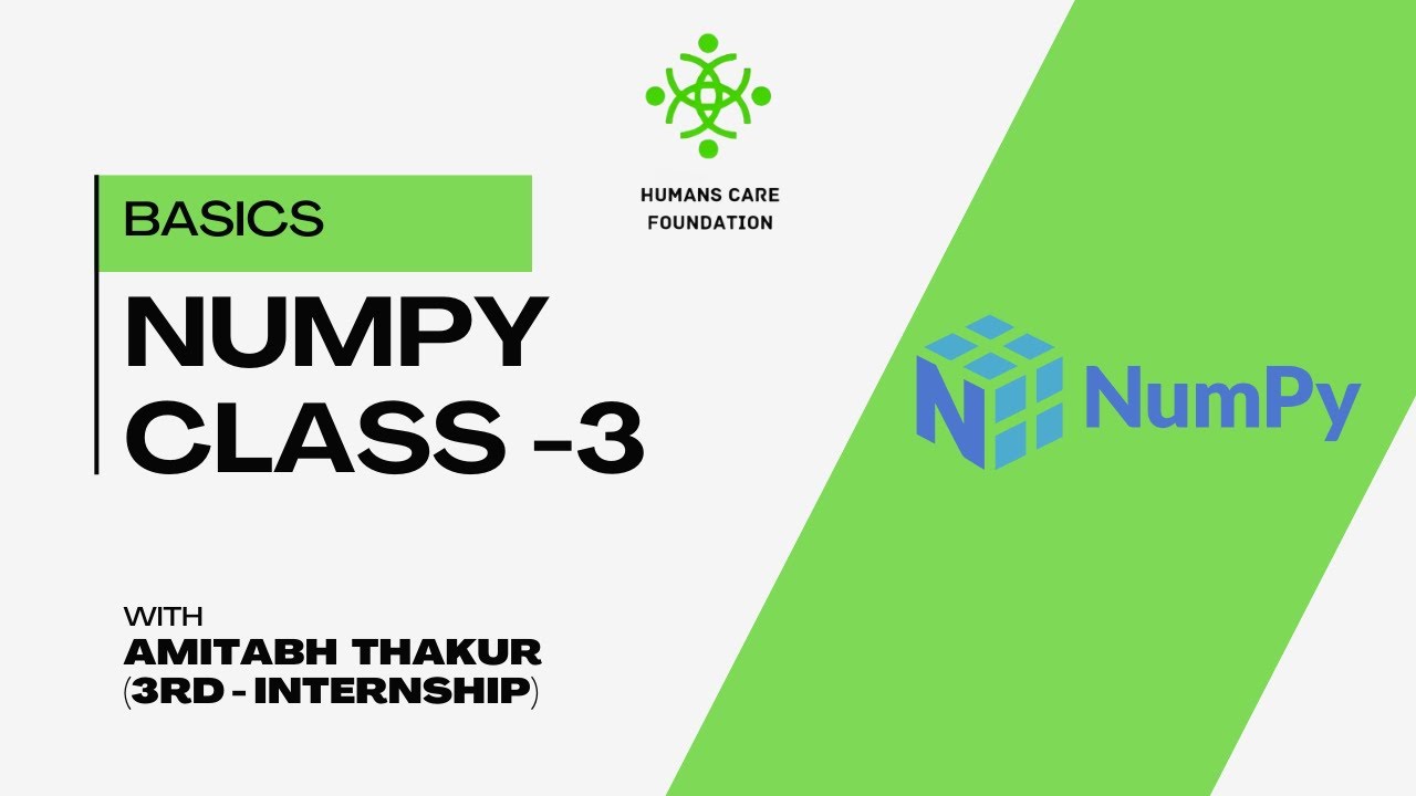 NumPy Class-3 - YouTube