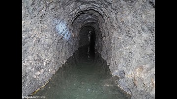 Lavrion Greece-Ancient mineshaft descent for scientific purposes.