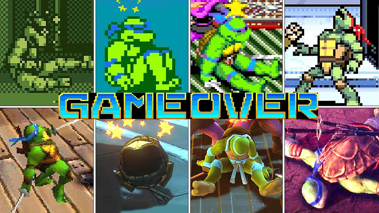 Evolution Of TMNT Death Animations & Game Over Screens (1989 - 2023)