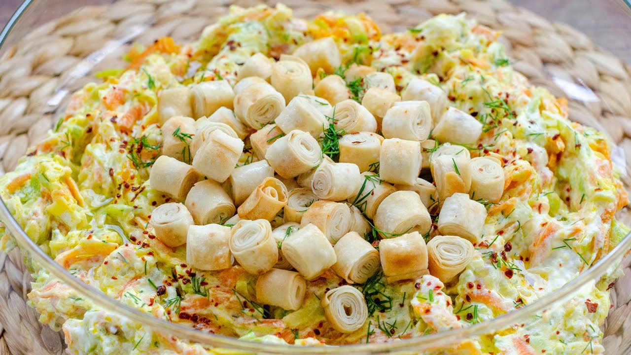 ÇITIR YUFKALI HAVUÇLU KABAK SALATASI TARİFİ - SALATA TARİFLERİ
