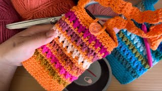 Crochet mini bag for mobile phone | A beginner friendly tutorial