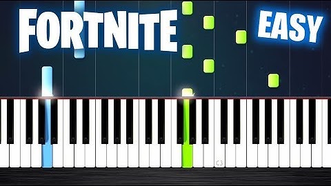 Fortnite Theme - EASY Piano Tutorial by PlutaX