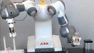Compliant peg-in-hole with ABB dual-arm robot