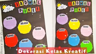 Dekorasi Kelas Kreatif || Membuat Jadwal Piket Kelas Hiasan Dinding Kelas dari Kertas Origami Dekorasi Kelas Kreatif || Membuat Jadwal Piket Kelas Hiasan Dinding Kelas dari Kertas Origami