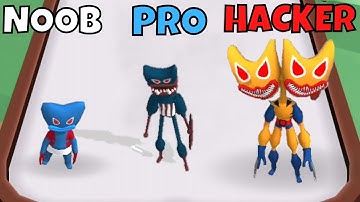 NOOB vs PRO vs HACKER in Merge Blue Monster Superhero