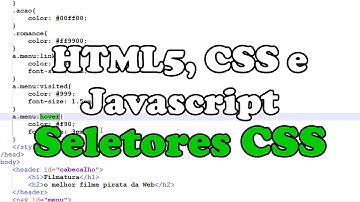 HTML5-CSS-JavaScript - Seletores CSS