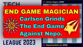 Carlsen vs Nepomniachtchi | Tech Mahindra Global Chess League 2023 #chess #chesstactics  #chessshiv