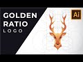 How to Design a Logo with Golden Ratio | Deer
 (Frontal)