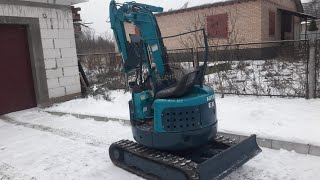 Мини Экскаватор HITACHI  EX15 UR. Обслуживание. 1 часть.