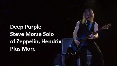 Deep Purple ~ Steve Morse Solo of Zeppelin, Hendrix Plus More ~ 2006 ~ Live Video, in Montreux