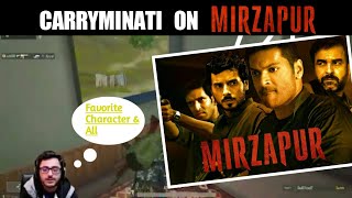 Carryminati Talking About MIRZAPUR | FAVORITE CHARACTER &ALL | #GudduBhaiya#KaleenBhaiya#MunnaBhaiya