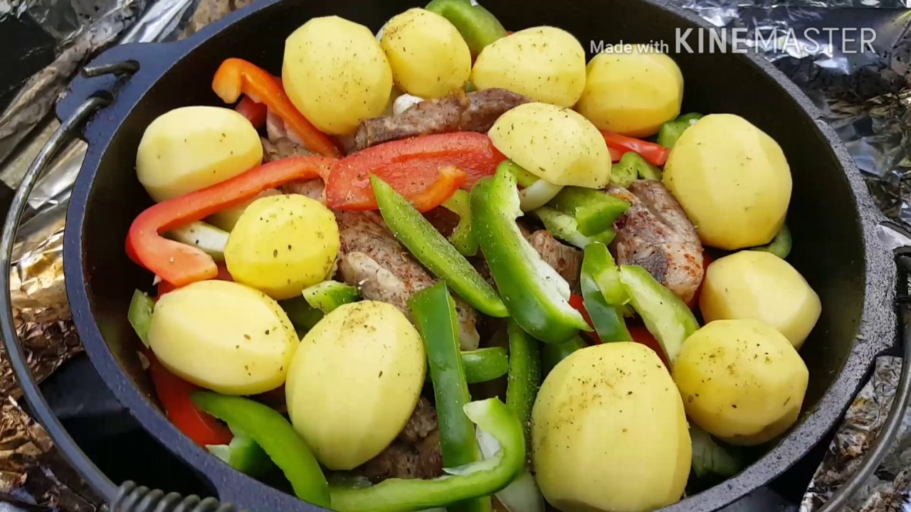 Lamm im Dutch Oven/Баранина в Казане на углях. YouTube