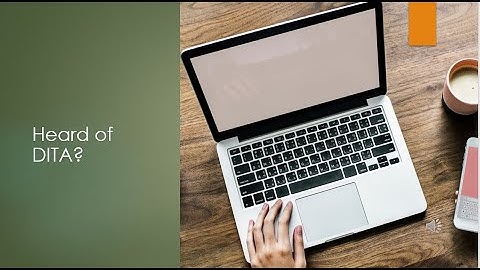 Heard of DITA?